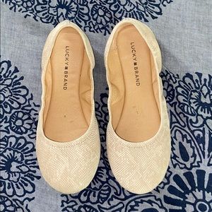 Lucky Brand Snake Skin Flats